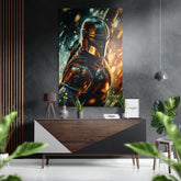 Mandalorian Brushed Aluminum Dibond Wall Art.